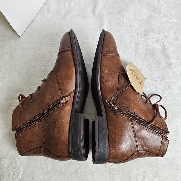 NWT Frye and Co. Mullen Chukka Boots Brown Lace-Up Size 13M Flat Heel - Picture 7 of 9